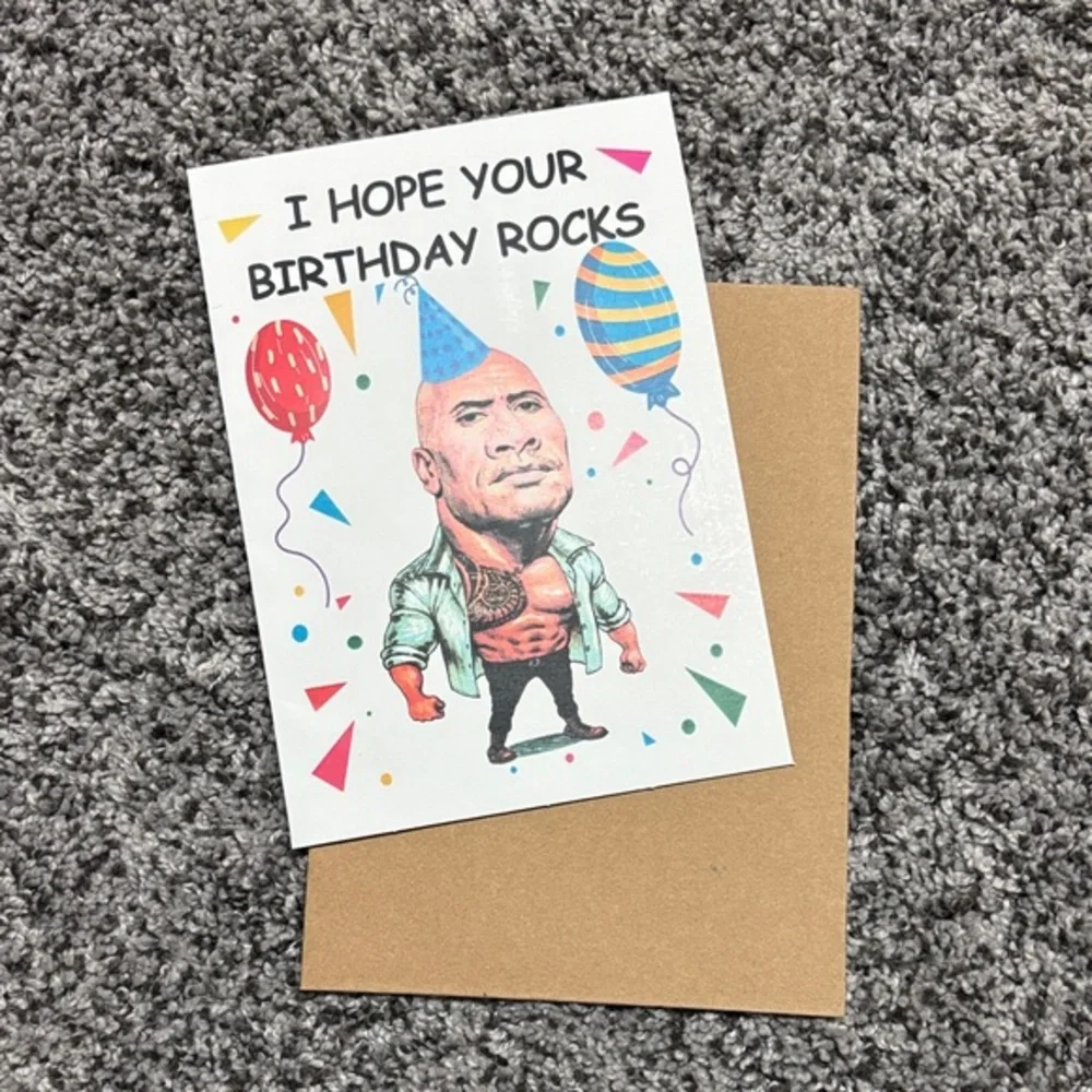 Birthday Rocks Greeting Card